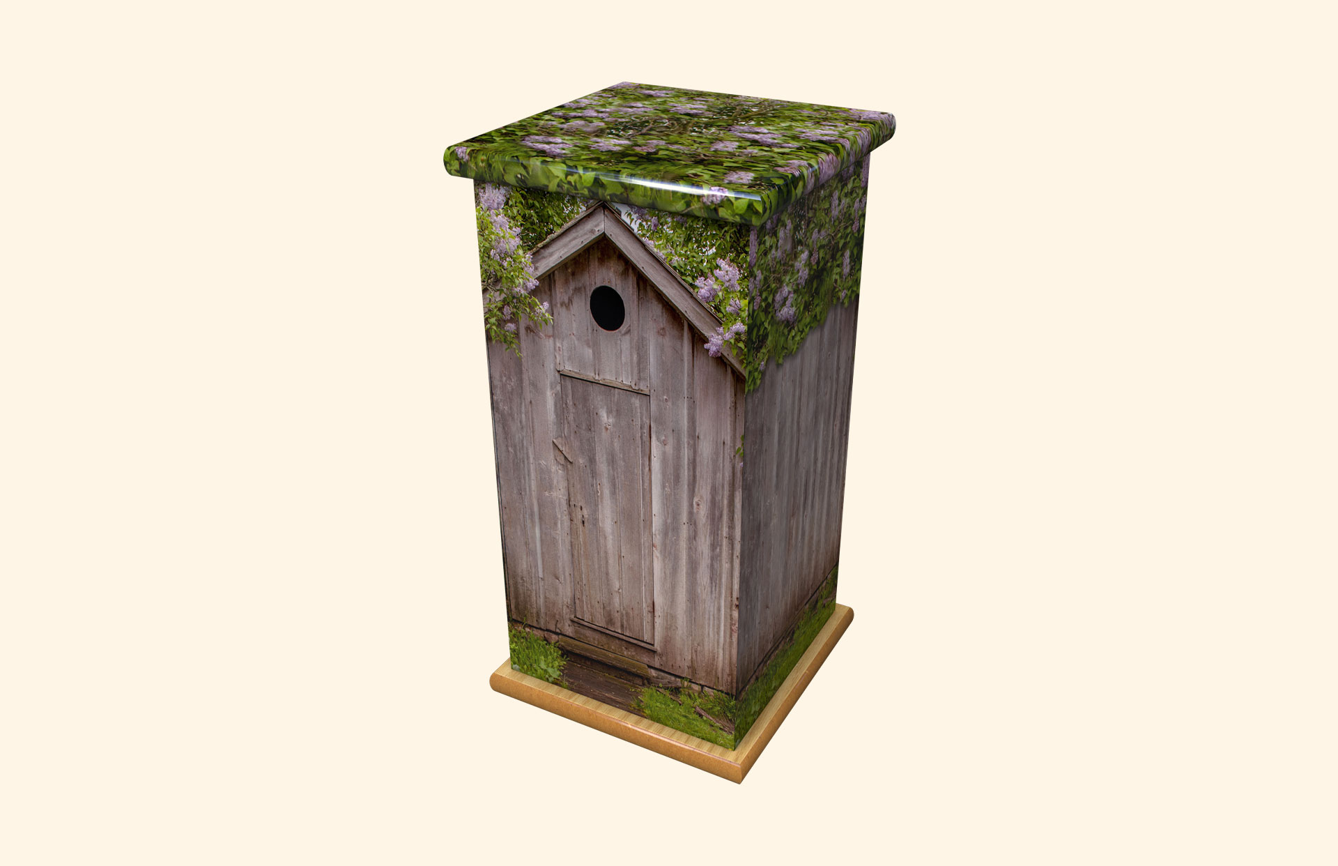 Garden Shed tall adult ashes casket